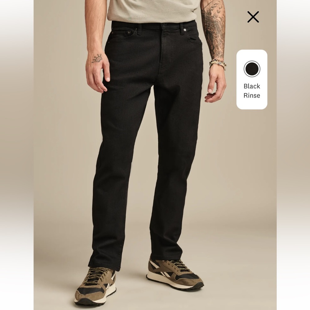 🌻3 for $18 Lucky Brand Men’s 410 Athletic Slim Black Jeans Size 36X34